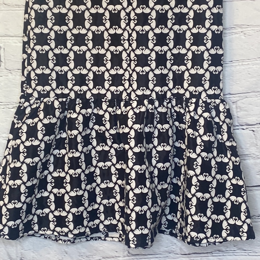 Gymboree Short Sleeve Dress Swan Print Size 10 Excellent Condition - Picture 11 of 12